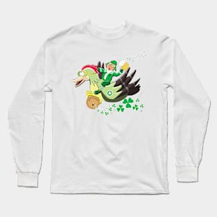 St Patrick's Day Leprechaun for Pilots And Veterans Long Sleeve T-Shirt